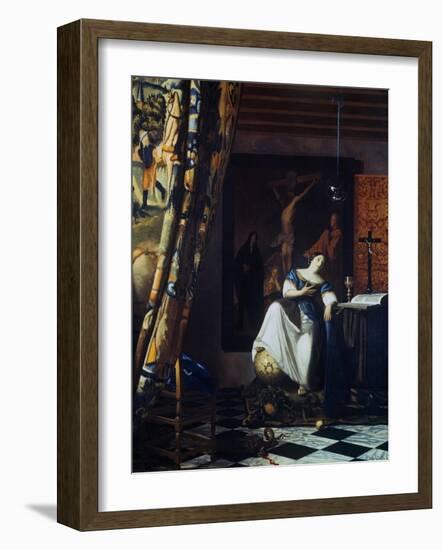 Allegory of the Faith, C1670-Johannes Vermeer-Framed Giclee Print