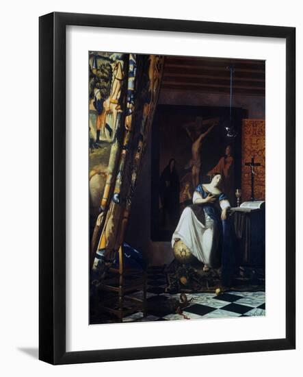 Allegory of the Faith, C1670-Johannes Vermeer-Framed Giclee Print