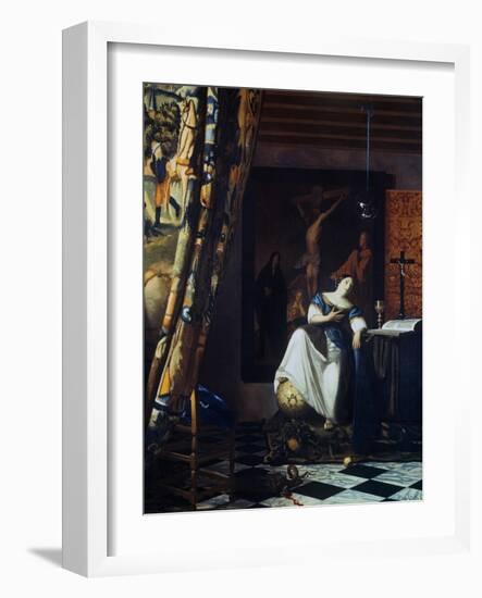 Allegory of the Faith, C1670-Johannes Vermeer-Framed Giclee Print