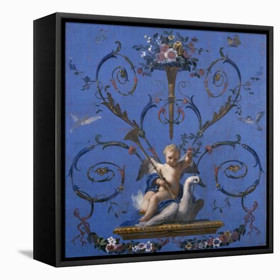 Allegory of the Fame, Ca. 1775-Jose Del castillo-Framed Stretched Canvas