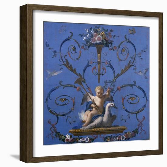 Allegory of the Fame, Ca. 1775-Jose Del castillo-Framed Giclee Print