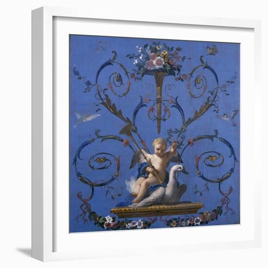 Allegory of the Fame, Ca. 1775-Jose Del castillo-Framed Giclee Print