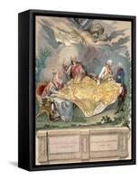 Allegory of the First Division: Catherine Ii, Stanislaus Poniatowski-Prisma Archivo-Framed Stretched Canvas
