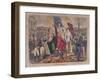 Allegory of the French Republic Depicting Adolphe Thiers, Leon Gambetta and Victor Hugo-null-Framed Giclee Print