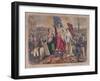 Allegory of the French Republic Depicting Adolphe Thiers, Leon Gambetta and Victor Hugo-null-Framed Giclee Print