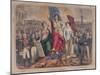 Allegory of the French Republic Depicting Adolphe Thiers, Leon Gambetta and Victor Hugo-null-Mounted Giclee Print