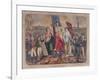 Allegory of the French Republic Depicting Adolphe Thiers, Leon Gambetta and Victor Hugo-null-Framed Giclee Print