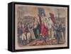 Allegory of the French Republic Depicting Adolphe Thiers, Leon Gambetta and Victor Hugo-null-Framed Stretched Canvas