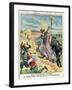 Allegory of the Italian Occupation of Libya, from 'Le Petit Journal', 15th October 1911-null-Framed Giclee Print