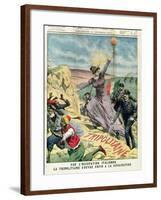 Allegory of the Italian Occupation of Libya, from 'Le Petit Journal', 15th October 1911-null-Framed Giclee Print