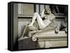 Allegory of the Night, by Michelangelo-null-Framed Stretched Canvas