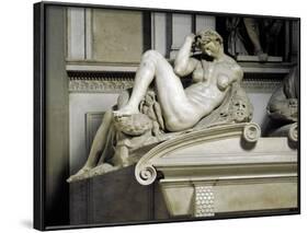 Allegory of the Night, by Michelangelo-null-Framed Photographic Print