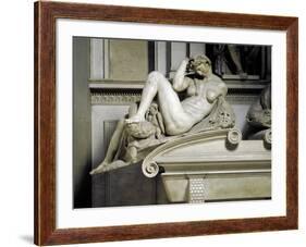 Allegory of the Night, by Michelangelo-null-Framed Photographic Print