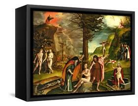 Allegory of the Old and New Testaments, Early 1530s-Hans Holbein the Younger-Framed Stretched Canvas
