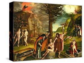 Allegory of the Old and New Testaments, Early 1530s-Hans Holbein the Younger-Stretched Canvas