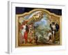 Allegory of the Power of Great Britain by Sea, Design for a Decorative Panel-Sir James Thornhill-Framed Giclee Print