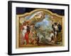 Allegory of the Power of Great Britain by Sea, Design for a Decorative Panel-Sir James Thornhill-Framed Giclee Print