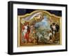 Allegory of the Power of Great Britain by Sea, Design for a Decorative Panel-Sir James Thornhill-Framed Giclee Print