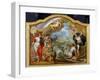 Allegory of the Power of Great Britain by Sea, Design for a Decorative Panel-Sir James Thornhill-Framed Giclee Print