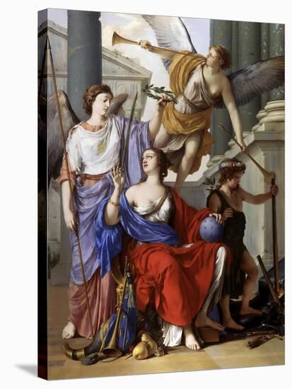 Allegory of the Regency of Anne of Austria-Laurent de La Hyre-Stretched Canvas