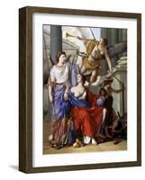 Allegory of the Regency of Anne of Austria-Laurent de La Hyre-Framed Giclee Print