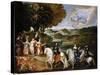 Allegory of the Treaty of the Pyrenees (Allegory of the Marriage of Louis XI)-Claude Deruet-Stretched Canvas