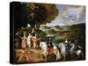 Allegory of the Treaty of the Pyrenees (Allegory of the Marriage of Louis XI)-Claude Deruet-Stretched Canvas