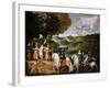 Allegory of the Treaty of the Pyrenees (Allegory of the Marriage of Louis XI)-Claude Deruet-Framed Giclee Print