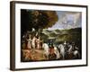 Allegory of the Treaty of the Pyrenees (Allegory of the Marriage of Louis XI)-Claude Deruet-Framed Giclee Print