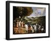 Allegory of the Treaty of the Pyrenees (Allegory of the Marriage of Louis XI)-Claude Deruet-Framed Giclee Print
