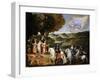 Allegory of the Treaty of the Pyrenees (Allegory of the Marriage of Louis XI)-Claude Deruet-Framed Giclee Print