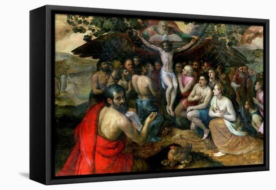 Allegory of the Trinity-Frans Floris-Framed Stretched Canvas