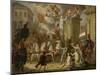 Allegory of Triumphal Procession of Prince of Orange, Hero of Waterloo, 1815-Cornelis van Cuylenburgh II-Mounted Giclee Print