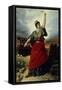 Allegory of Unification of Italy-Antonio Muzzi-Framed Stretched Canvas