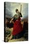 Allegory of Unification of Italy-Antonio Muzzi-Stretched Canvas