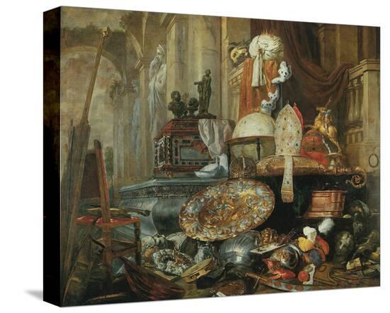 Allegory of Vanities of the World-Pieter Boel-Stretched Canvas