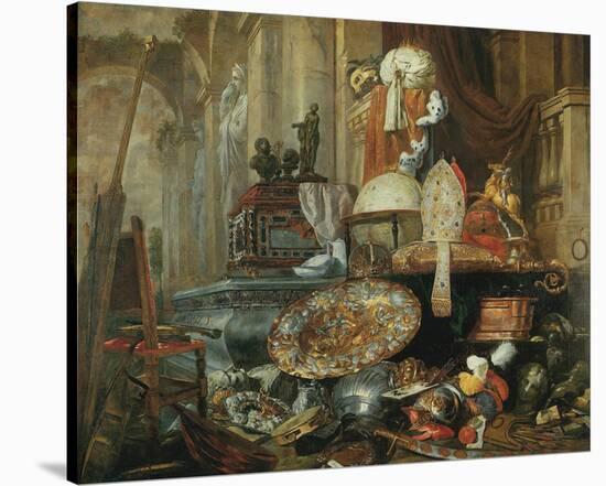 Allegory of Vanities of the World-Pieter Boel-Stretched Canvas