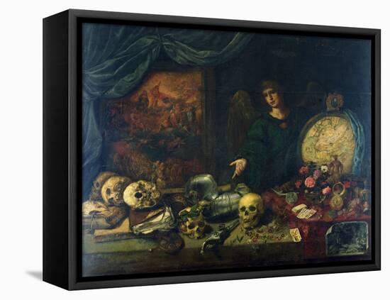 Allegory of Vanity, 1650-60-Antonio Pereda y Salgado-Framed Stretched Canvas