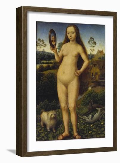 Allegory of Vanity, Left Panel of a Travel Altar-Hans Memling-Framed Giclee Print