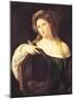 Allegory of Vanity, or Young Woman with a Mirror, circa 1515-Titian (Tiziano Vecelli)-Mounted Giclee Print