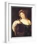 Allegory of Vanity, or Young Woman with a Mirror, circa 1515-Titian (Tiziano Vecelli)-Framed Giclee Print