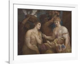 Allegory of Venus and Cupid, C.1600-Titian (Tiziano Vecelli)-Framed Giclee Print