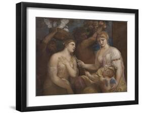 Allegory of Venus and Cupid, C.1600-Titian (Tiziano Vecelli)-Framed Giclee Print