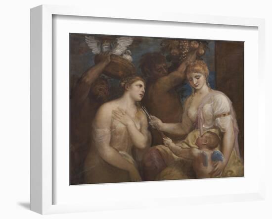 Allegory of Venus and Cupid, C.1600-Titian (Tiziano Vecelli)-Framed Giclee Print