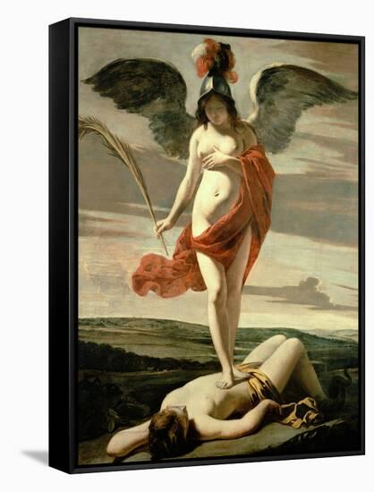 Allegory of Victory-Louis Le Nain-Framed Stretched Canvas