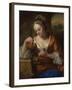 Allegory of Virtue and Riches, Ca. 1665-1667-Godfried Cornelisz Schalcken-Framed Giclee Print