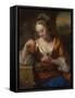 Allegory of Virtue and Riches, Ca. 1665-1667-Godfried Cornelisz Schalcken-Framed Stretched Canvas