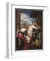 Allegory of Virtue and Vice or Hercules' Choice, Circa 1580-Paolo Caliari-Framed Giclee Print