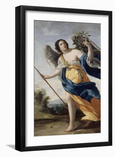 Allegory of Virtue Said before Allegory of Victory-Simon Vouet-Framed Premium Giclee Print