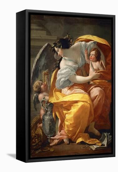 Allegory of Wealth-Simon Vouet-Framed Stretched Canvas